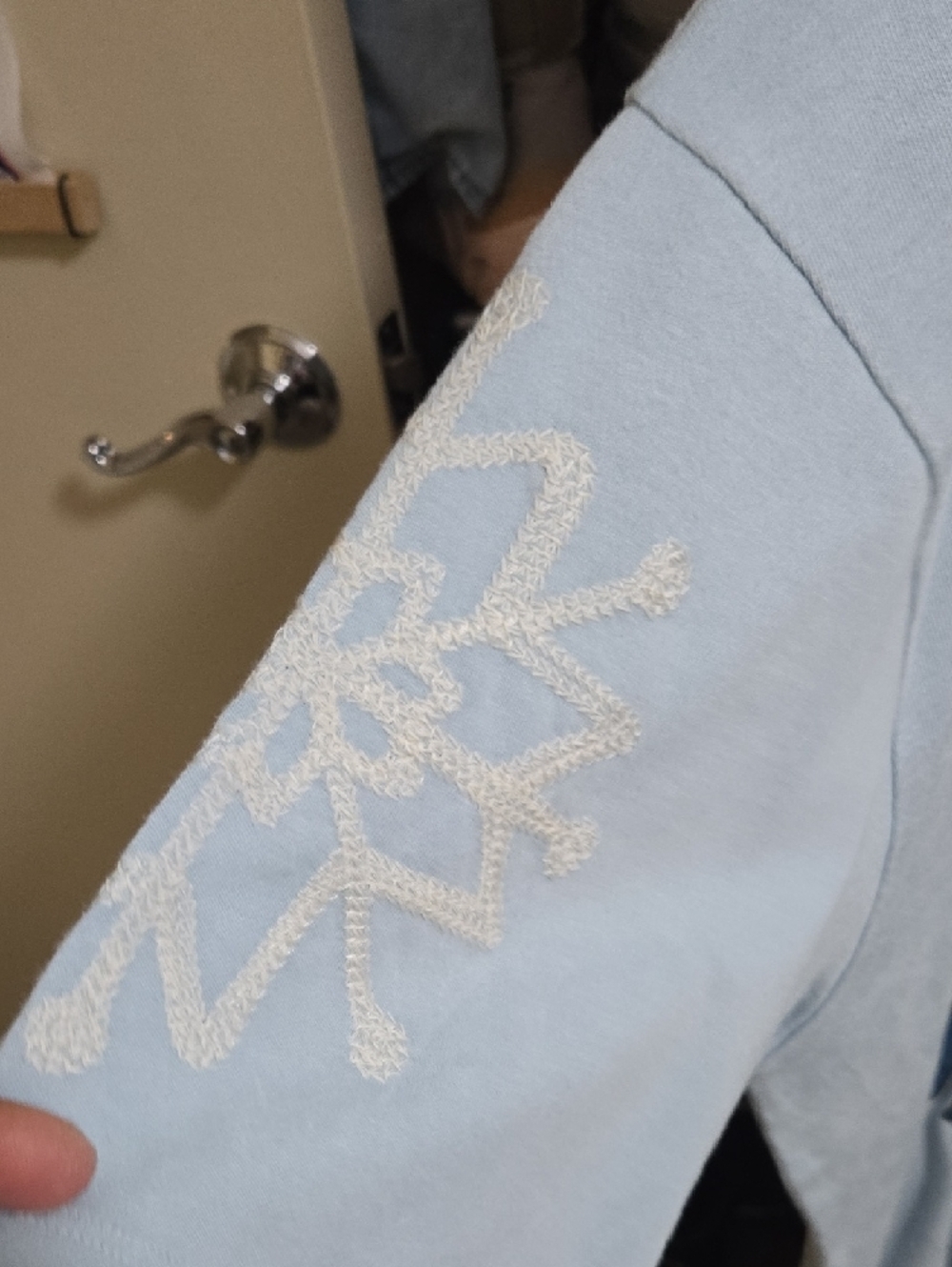 Free People Light Blue Ski Apres Graphic Tee shirt - Picture 2 of 10